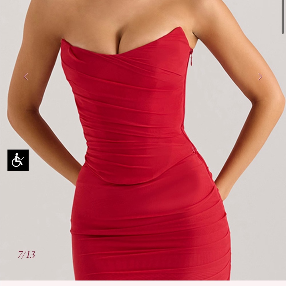 House of CB red Hallie corset